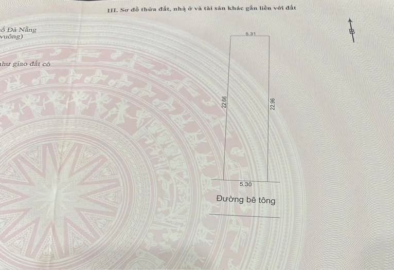 Bán Đất Hòa Sơn Đà Nẵng 121m² - Sổ Hồng Riêng, Hướng Đông Nam