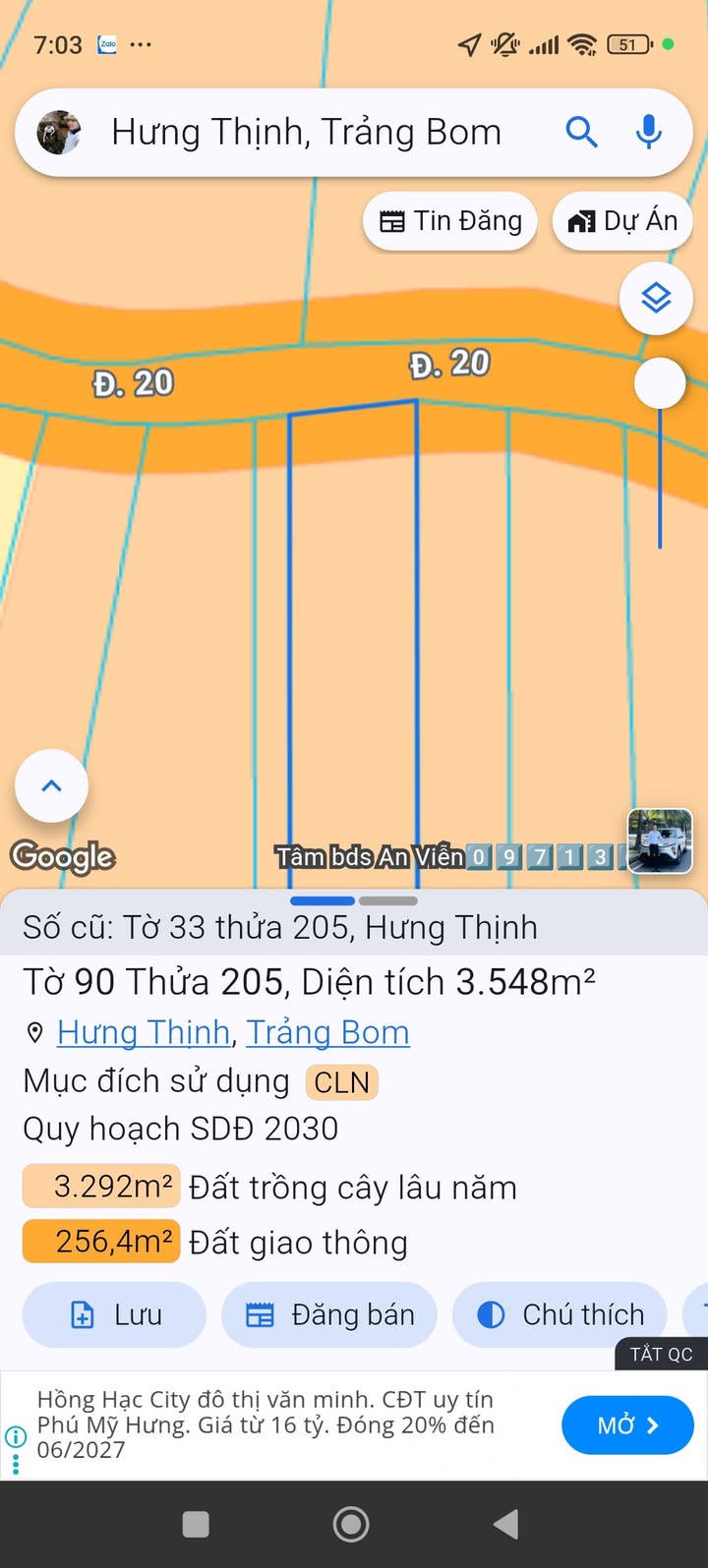 Đất nền Đường D20 Trảng Bom 360m² - Tiềm năng tăng giá vượt trội!