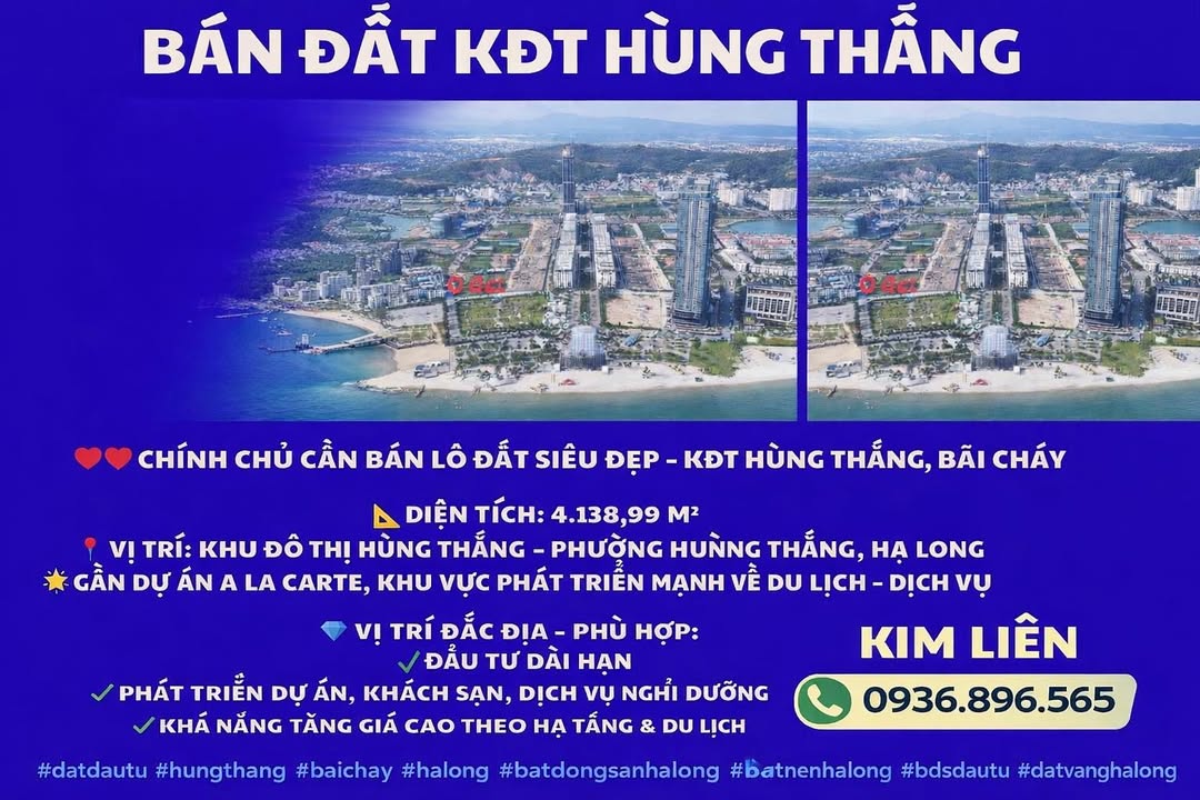 Đất Vàng Hạ Long 4139m² - Trung Tâm Hùng Thắng, Sổ Đỏ Rõ Ràng