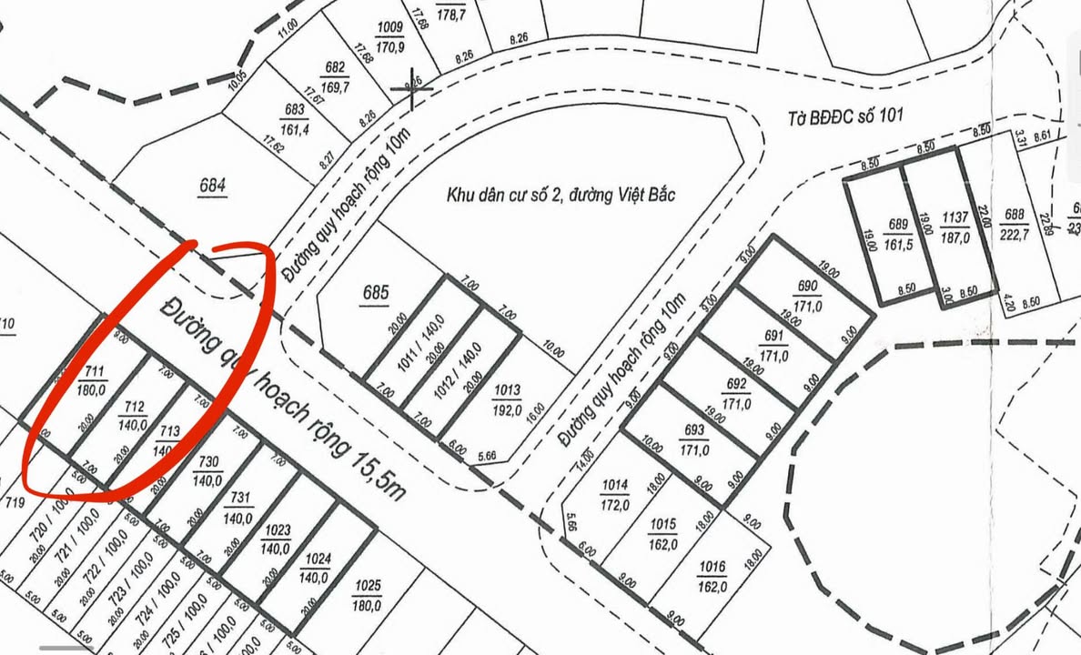 Đất nền Tân Thành, TP Thái Nguyên 196m² - Vị trí 2 mặt tiền, tiềm năng sinh lời!