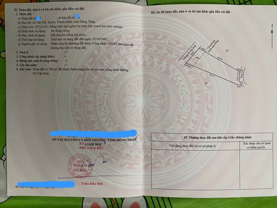 Đất Mặt Tiền Võ Văn Kiệt An Giang 2370m² - Cơ Hội Đầu Tư