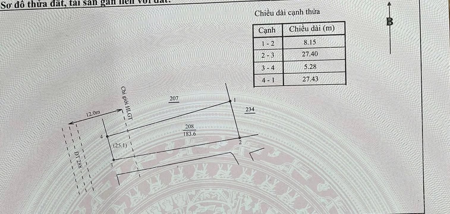 Đất Vàng Mặt Tiền TL288, Hiệp Hòa, Bắc Giang - 183m² Sổ Đỏ, Kinh Doanh Đỉnh Cao