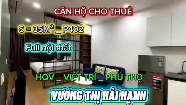 Cho thuê căn hộ Hana Apartment Việt Trì - 8 Triệu/Tháng - Mới 100%