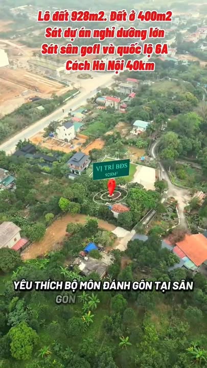 Bán đất vườn Lâm Sơn Lương Sơn 928m² - Nghỉ dưỡng lý tưởng!