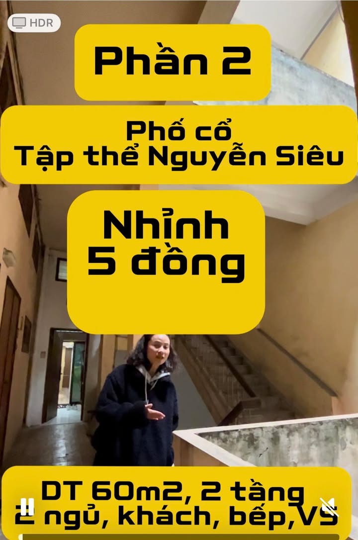 Nhà Phố Cổ Nguyễn Siêu 60m² - Sổ Đỏ Chính Chủ, Giá Tốt