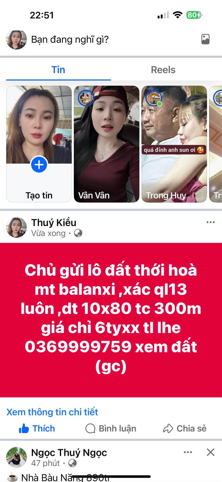 Đất nền Thới Hòa, Bàu Bàng 800m² - Sổ đỏ chính chủ, đường ô tô!