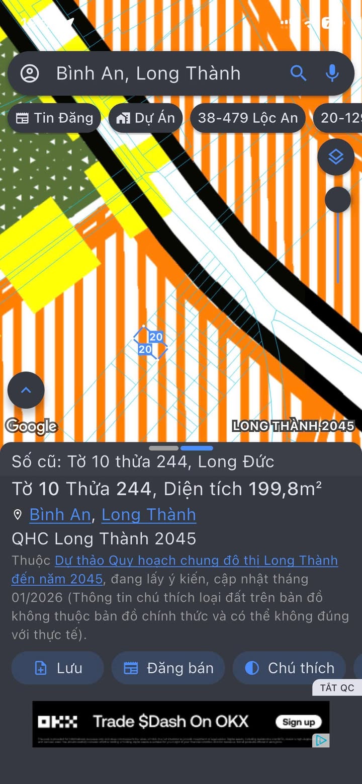 Đất nền Long Đức, Long Thành 200m² - Sổ hồng chính chủ!