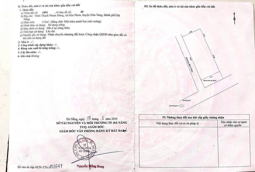 Nhà Cấp 4 Lô Góc 190m² Đường Thăng Long Nối Dài, Đà Nẵng - Giá 1.85 Tỷ