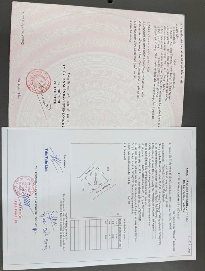 Đất nền Phường Huống Thượng TP Thái Nguyên 80.9m² - Sổ đỏ chính chủ