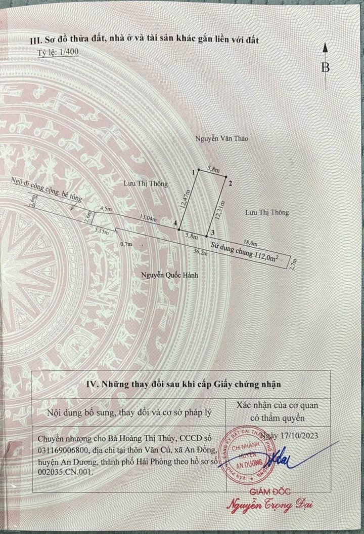 Đất nền An Hưng, An Dương 71.4m² - Sổ đỏ chính chủ, giá tốt!