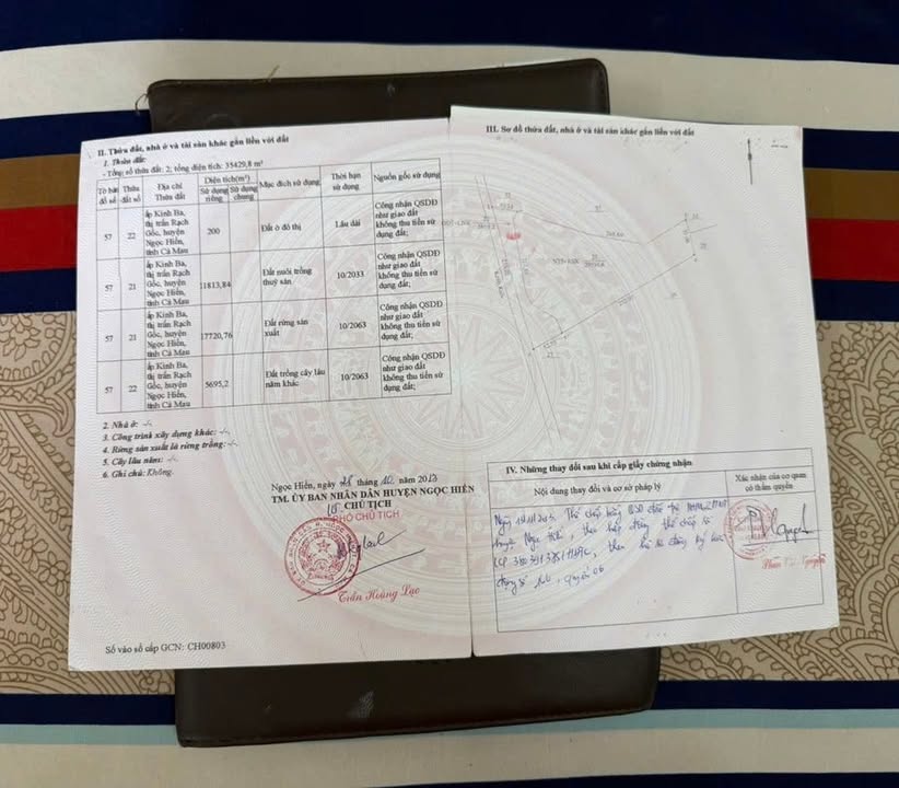 Bán Gấp Đất Vườn 34800m² Sổ Hồng Tại Ngọc Hiển, Cà Mau - Giá Đầu Tư 3.05 Tỷ