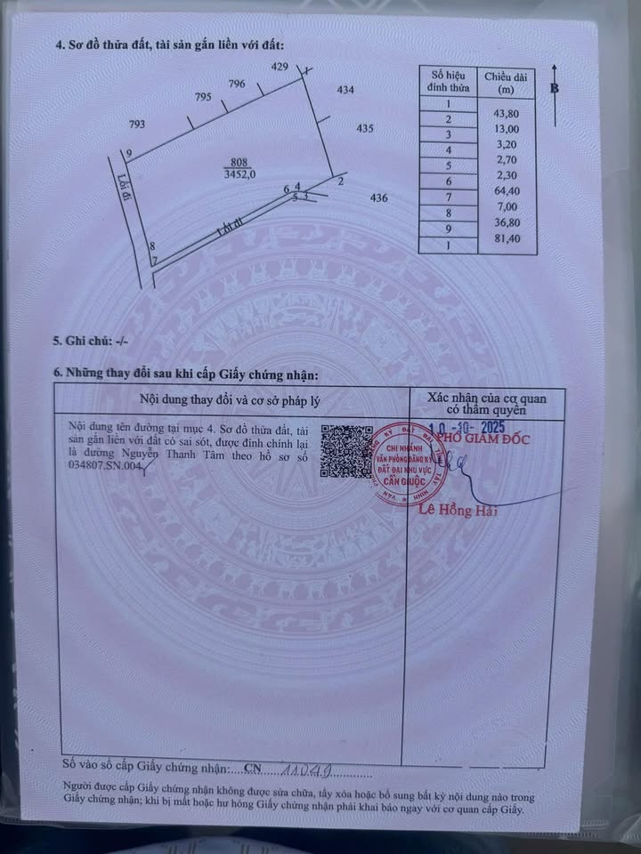Đất nền Củ Chi 3452m² giá 2.2 tỷ - Pháp lý rõ ràng!