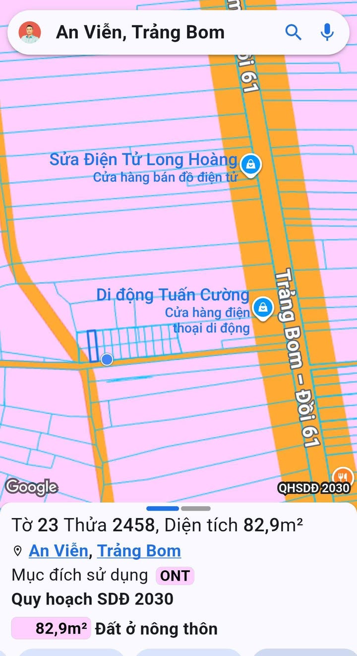 Đất nền An Viễn Trảng Bom 83m² giá 1.099 tỷ - Pháp lý rõ ràng