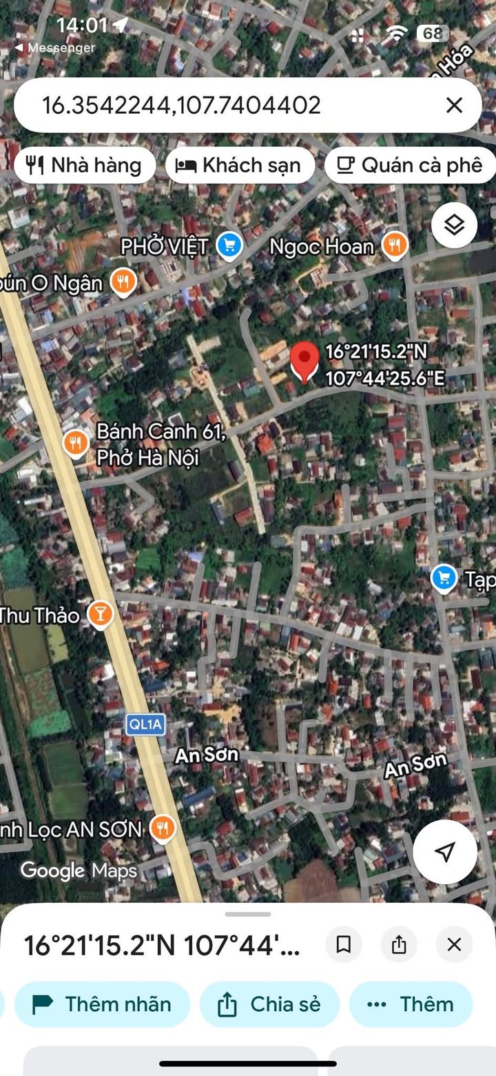 Đất Nền Phú Lộc 200m² - Sổ Đỏ Thổ Cư, Giá Hơn 1.2 Tỷ, Gần QL1A