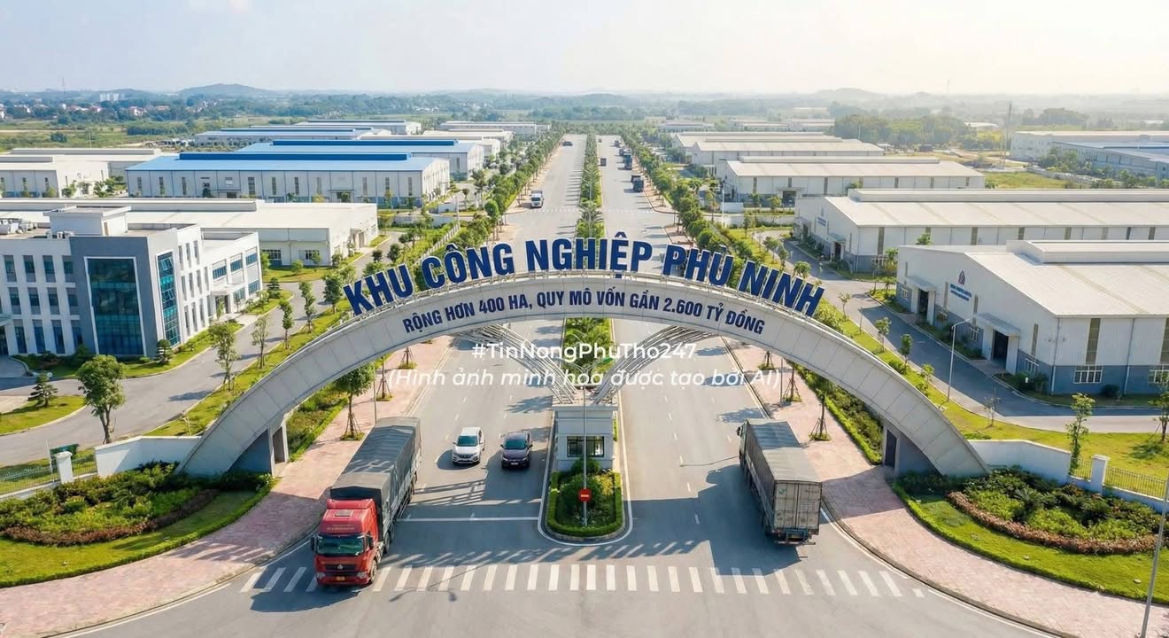 Đất Phù Ninh 220m² Sổ Đỏ, Gần KCN & Âu Cơ - Giá 2 Tỷ
