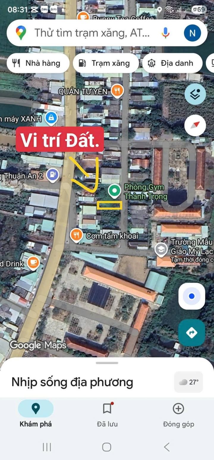 Đất Nền Mỹ Lạc Đức Hòa - 100m² Sổ Sẵn, Giá 1 Tỷ - Gần Chợ, Trường Học