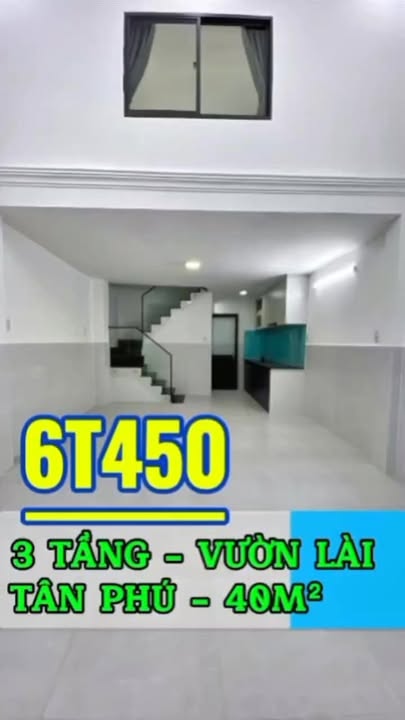 Nhà phố Vườn Lài, Tân Phú 40m² giá 6.45 tỷ - Ô tô vào tận nhà!