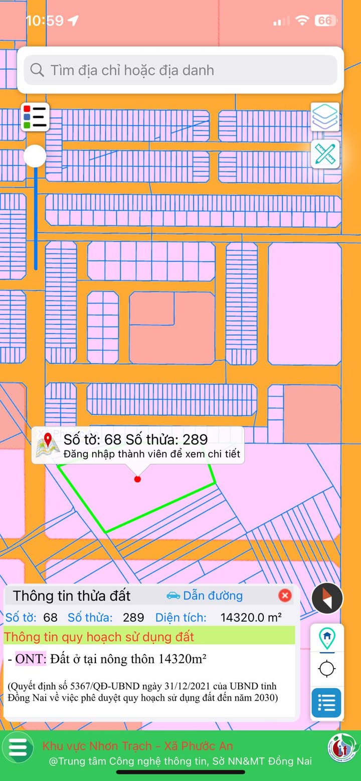 Đất nền Phước An, Nhơn Trạch 14.320m² quy hoạch đất ở - Đầu tư sinh lời