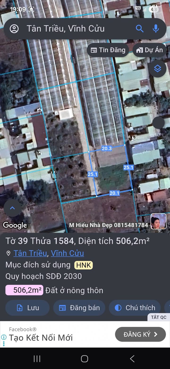 Đất Vườn Sổ Hồng Riêng 506m² - Gần Đồng Khởi, Biên Hòa Giá 2.75 Tỷ