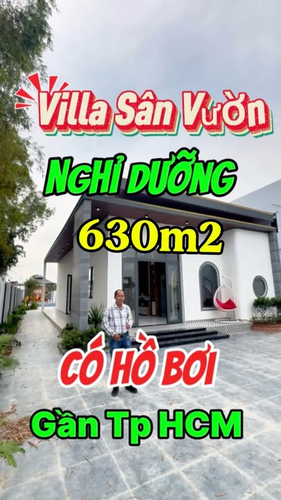 Villa Sân Vườn Hồ Bơi Bình Chánh 630m² - An Nhiên Nghỉ Dưỡng
