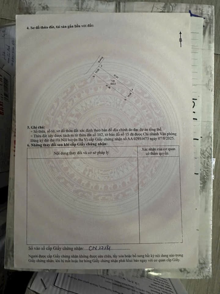 Đất nền Ba Vì 500m² giá 2.x tỷ - Sổ đỏ chính chủ, view núi đẹp