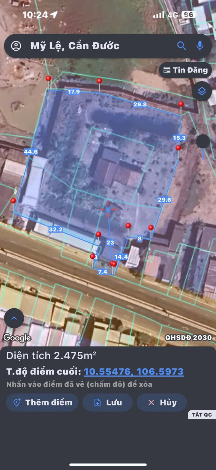 Đất mặt tiền ĐT 830 Cần Đước 2500m² giá 21 tỷ - Sổ đỏ chính chủ