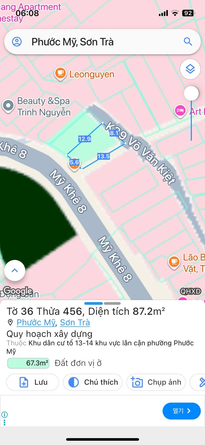 Đất nền Mỹ Khê 8 Đà Nẵng - 87m², Sát Biển, 3 Mặt Tiền, Giá 14 Tỷ