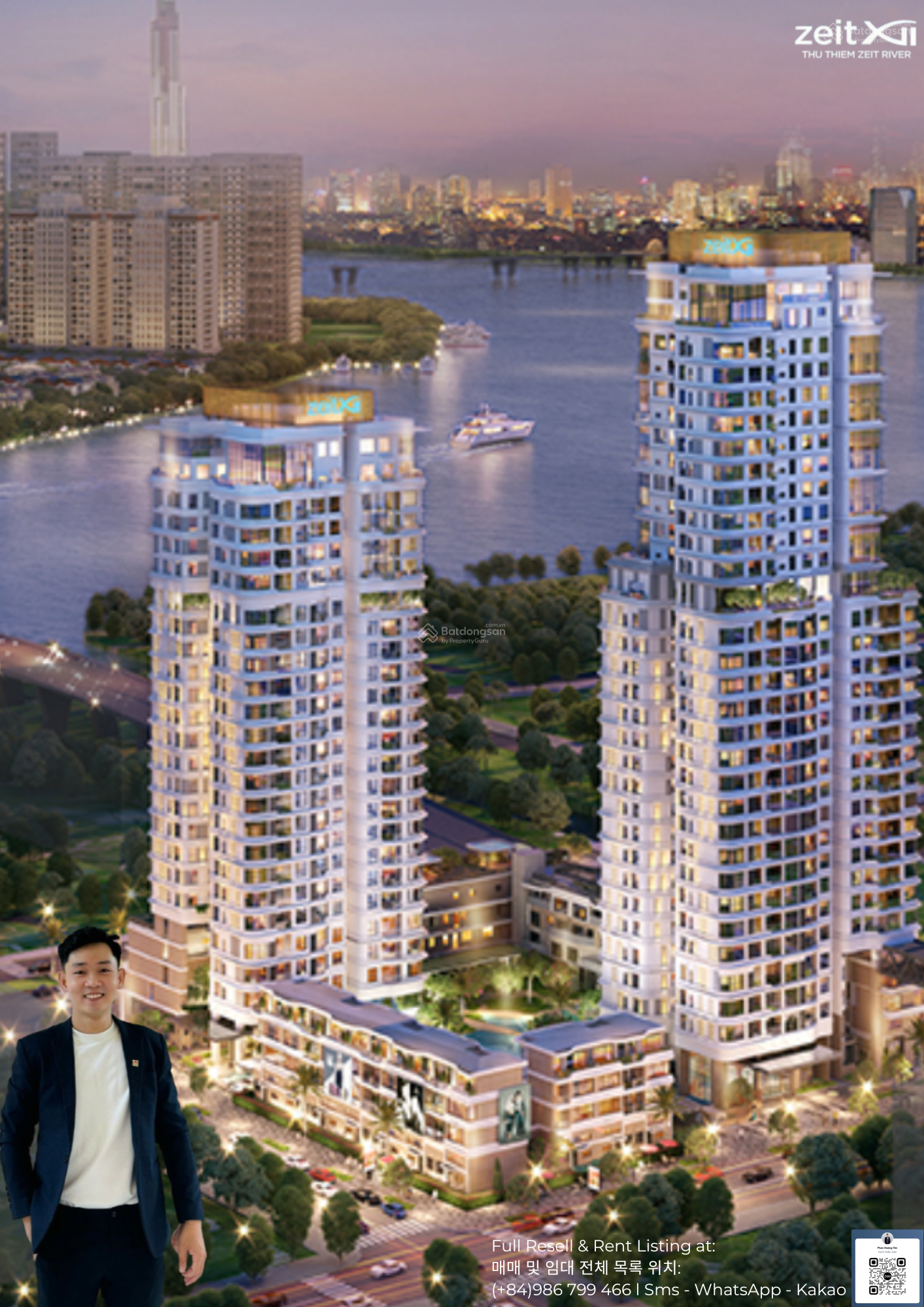 Căn hộ Thu Thiem Zeit River Q2 97m² - Full nội thất cao cấp!