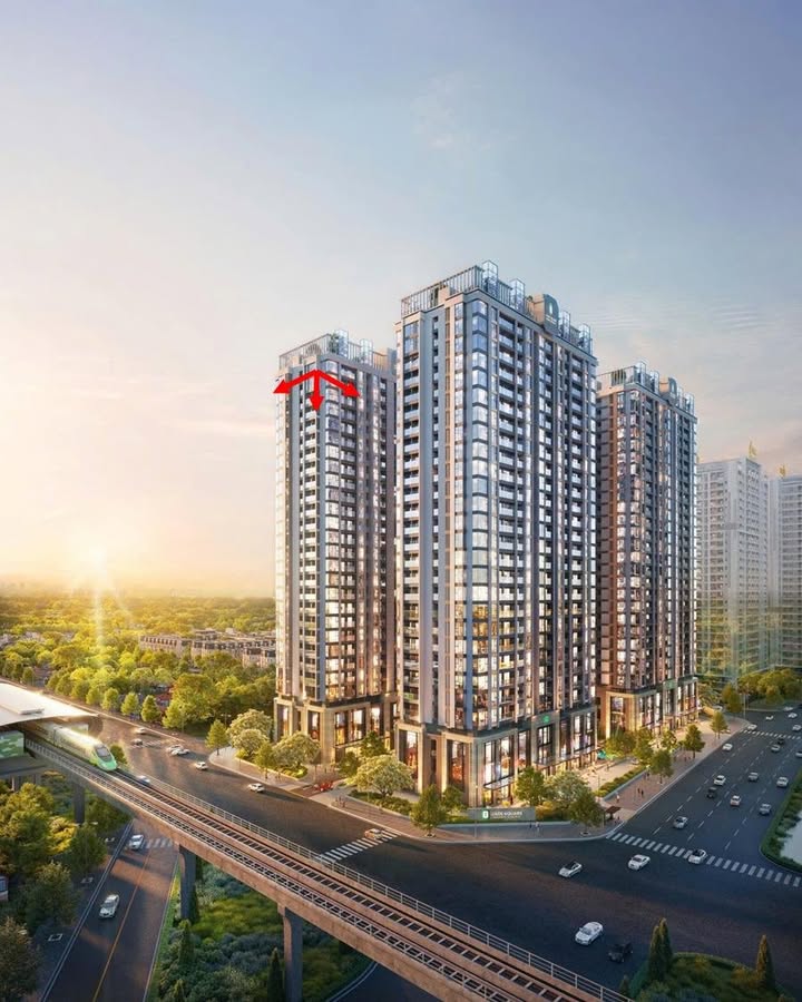 Penthouse Jade Square 155m² - 4PN View Ciputra, Sổ đỏ lâu dài
