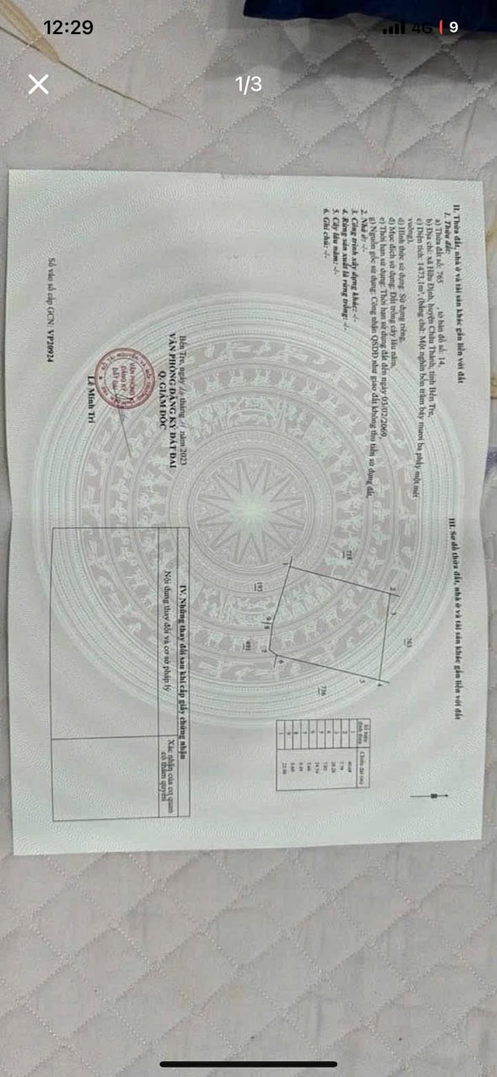 Đất nền Phú Tân, Vĩnh Long 3520m² - Sổ hồng chính chủ, tiềm năng cực lớn!