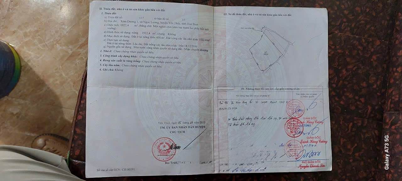 Đất Vườn 1922m² Bám MT Xuân Khiêm - Yên Trị, Yên Thủy - Sẵn Sàng Kinh Doanh