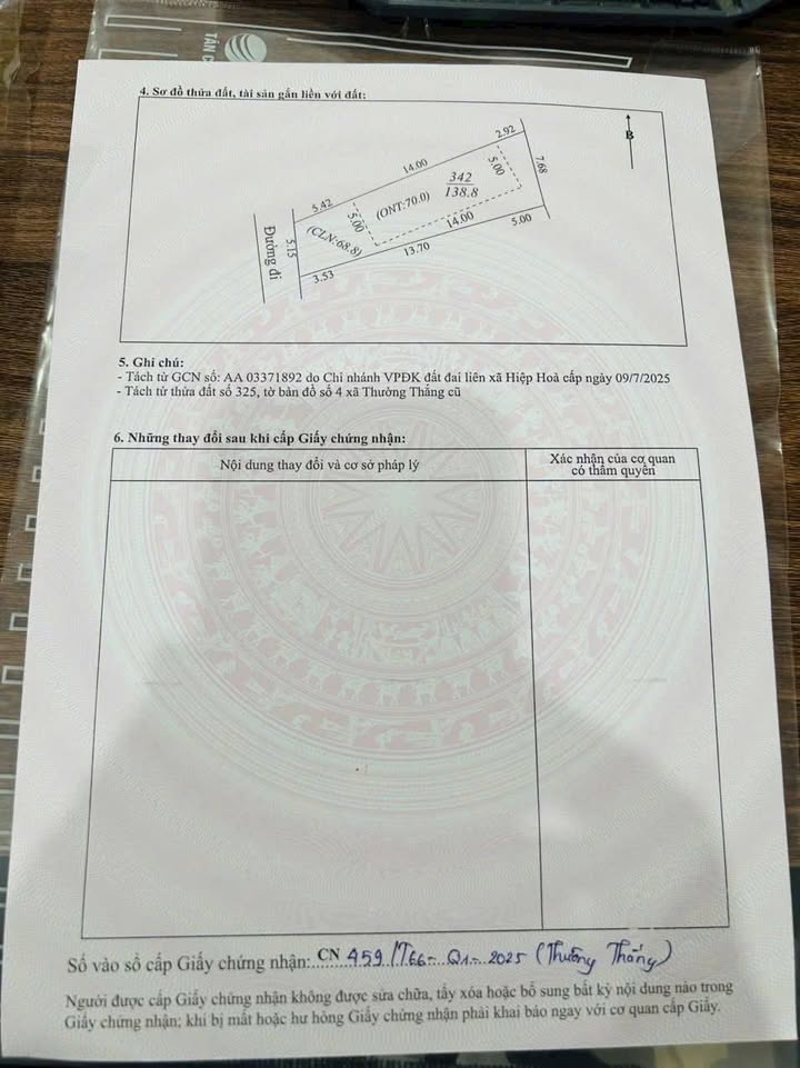 Bán đất Thường Thắng, Bắc Ninh 139m² - Ô tô vào tận nơi, giá chỉ 800 triệu