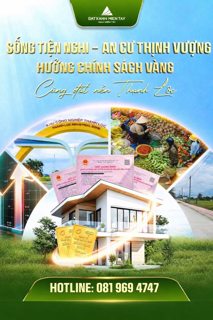 Đất nền KCN Thạnh Lộc Rạch Giá 200m² - Sổ đỏ chính chủ, đầu tư sinh lời!