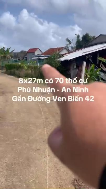 Đất nền An Ninh Đông Tuy An 216m² - Sổ đỏ chính chủ, tiềm năng đầu tư