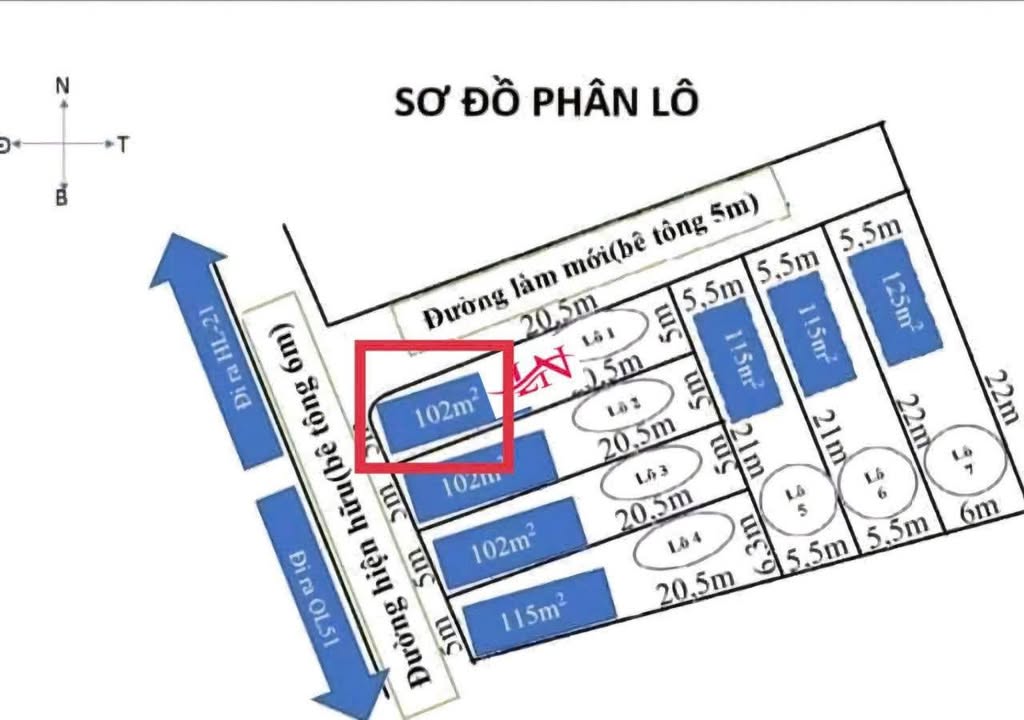 Bán Đất Góc 2 Mặt Tiền An Phước, Long Thành 105m² - Sổ Riêng Từng Nền