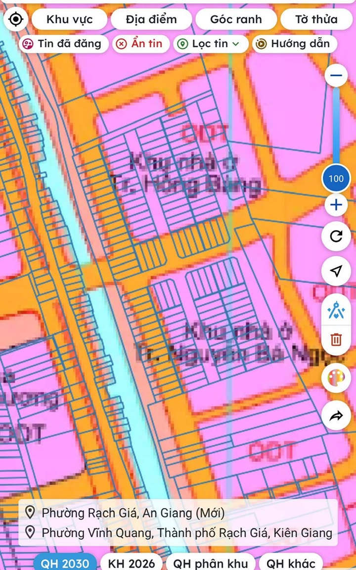 Nhà 95m² Sổ Hồng Riêng P. Vĩnh Quang, Rạch Giá - Giá 1.45 Tỷ