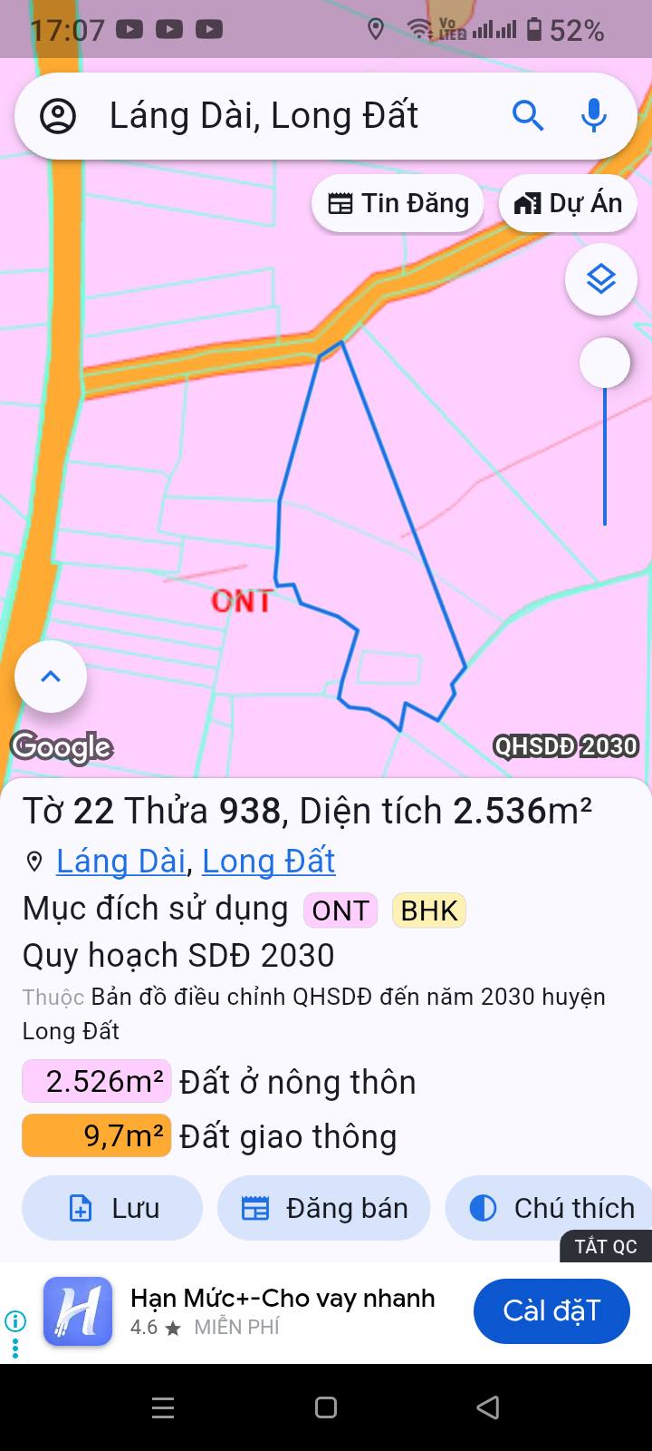 Đất Vườn 4500m² Sổ Đỏ Full Thổ Cư - Láng Dài, Bà Rịa - Vũng Tàu - Giá 5 Tỷ