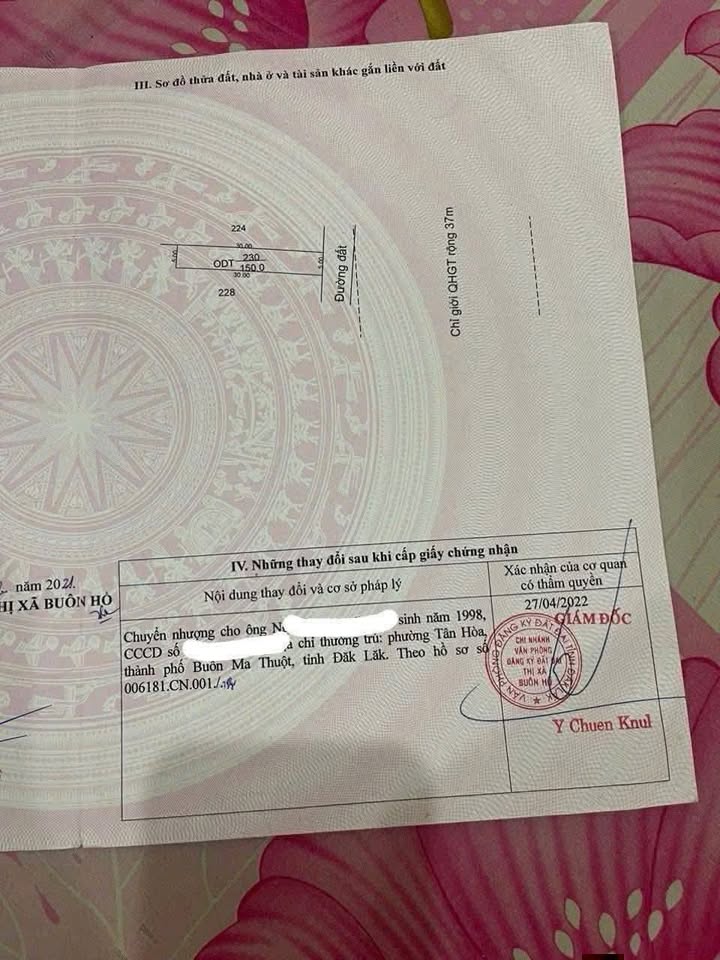 Đất nền Buôn Hồ 150m² chỉ 365 triệu - Sổ đỏ chính chủ!