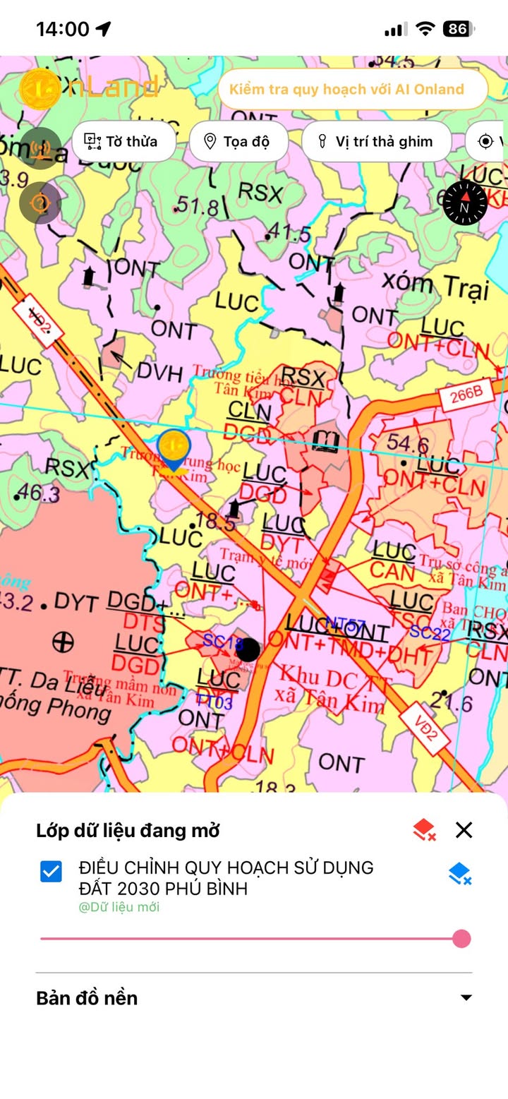 Đất nền Tân Thành, Phú Bình 238m² - Tiềm năng tăng giá vượt trội!