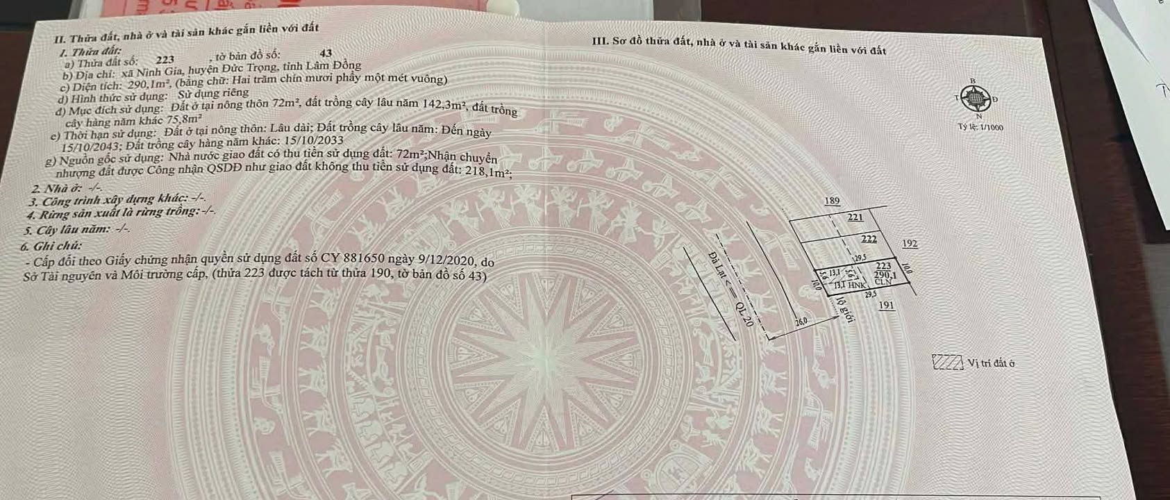 Nhà Mặt Tiền QL20 Bảo Lâm 72m² Thổ Cư - Kinh Doanh Đắc Lộc