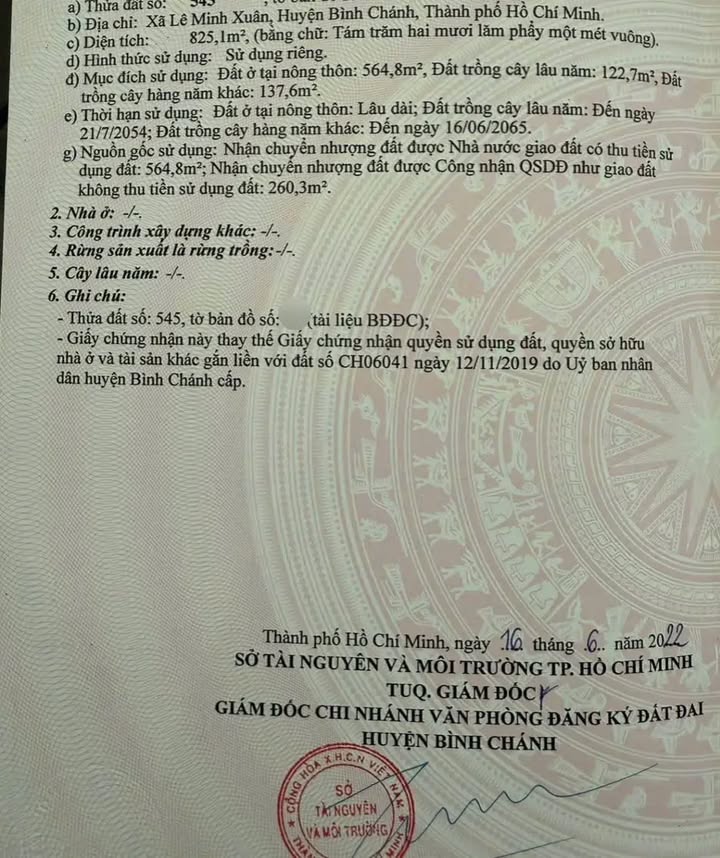 Bán Đất Mặt Tiền Sông Lê Minh Xuân, Bình Chánh - 825m² Thổ Cư, Sổ Đỏ, Giá 8.9 Tỷ