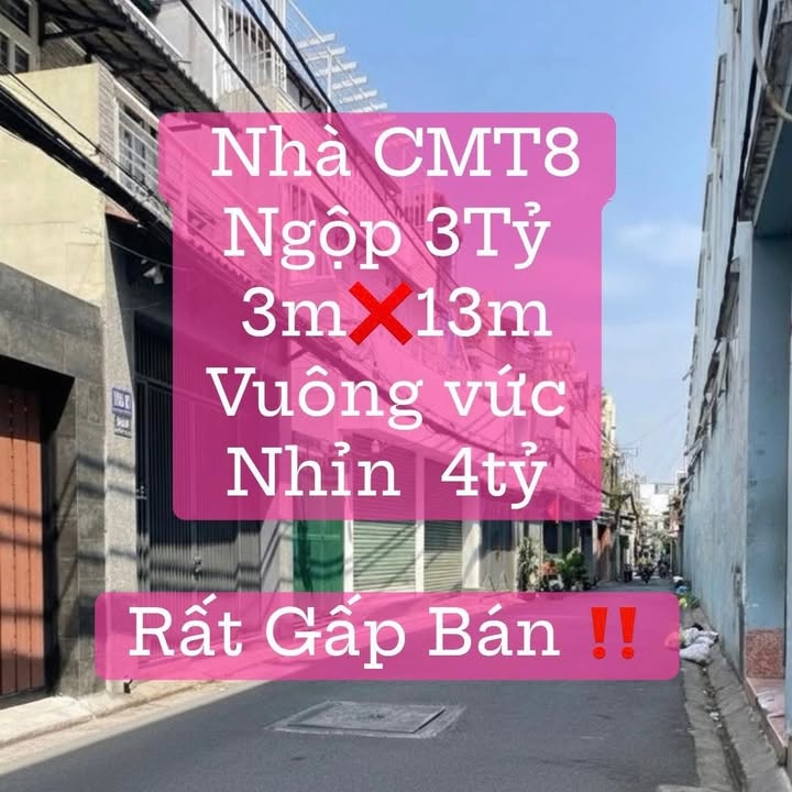 Nhà riêng CMT8 Quận 11 39m² giá 4 tỷ - Giá tốt hiếm có!