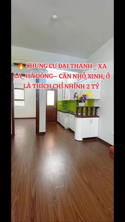 Chung cư Đại Thanh Hà Đông - Căn hộ 38m² 2 tỷ, 1N1V, sẵn ở ngay