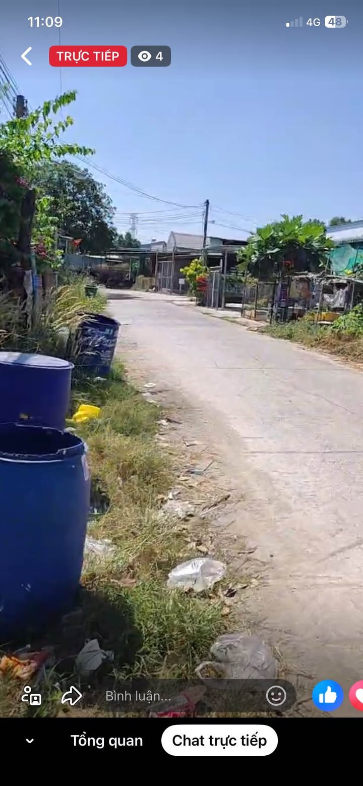 Đất 300m² mặt đường bê tông thông, Phú Chánh, Tân Uyên - Giá 2.9 tỷ