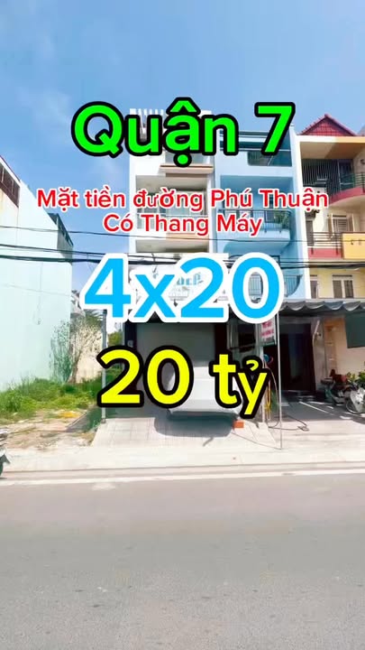 Nhà Mặt Tiền Nam Long Phú Thuận Q7 - 80m² - 20 Tỷ - Thang Máy, Gara Oto