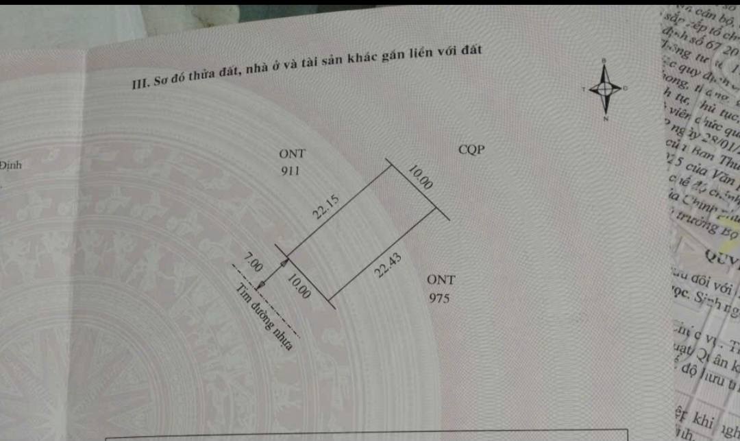 Đất nền 222m² Phước Thành, Tuy Phước - Sổ hồng thổ cư, đường xe tải