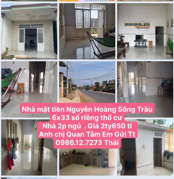 Nhà Mặt Tiền Nguyễn Hoàng Sông Trầu, Biên Hòa - 198m² Thổ Cư, Sổ Riêng