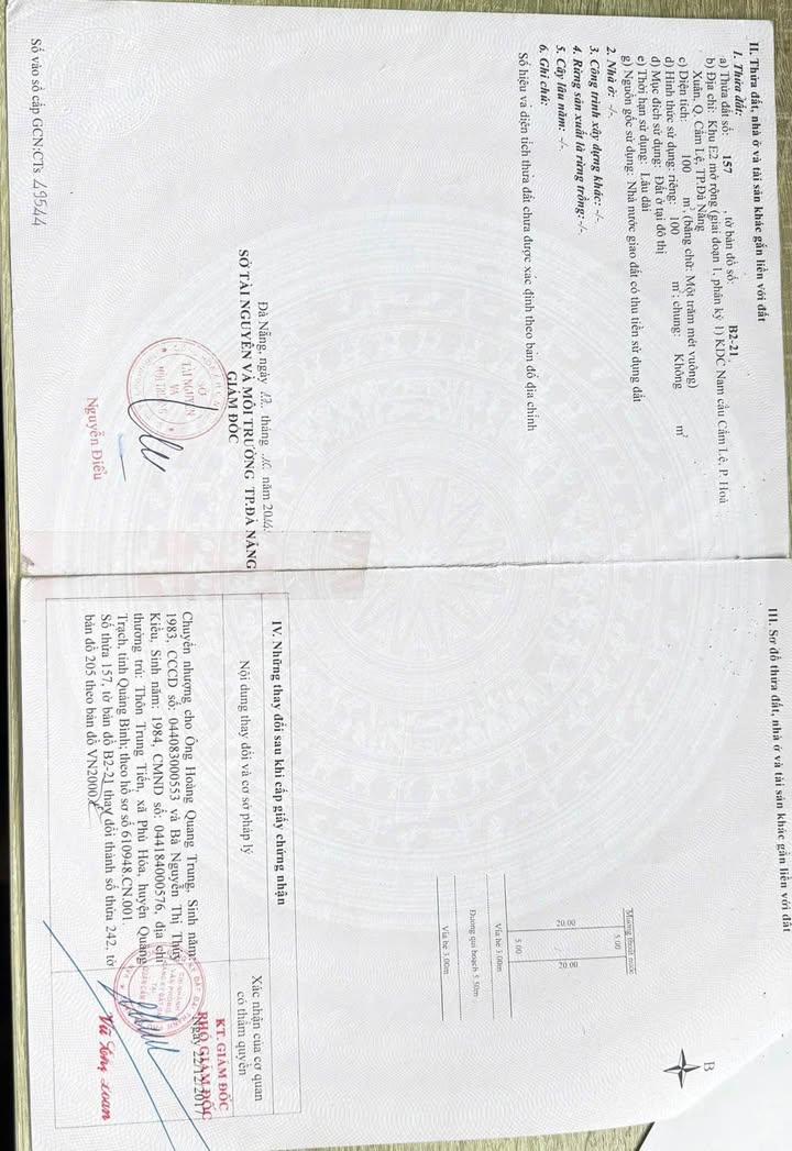 Đất Nền Phạm Duy Tốn Hòa Xuân 100m² - Sổ Đỏ Chính Chủ