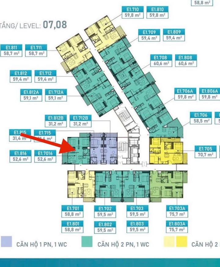 Căn hộ Ecorivers Hải Dương 52.6m² 2.388 tỷ - Căn góc view đẹp!