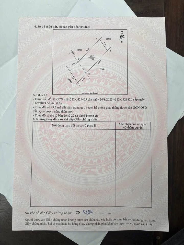 Đất thổ cư Nghi Thái 176m² - Sổ hồng chính chủ, giá tốt